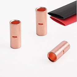 1 Gauge Bare Copper Non-Insulated Butt Connectors 8