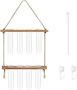 Hyindoor 2 Tier Propagation Station Glass Planter Wall Hanging Test Tubes 8pcs view 5