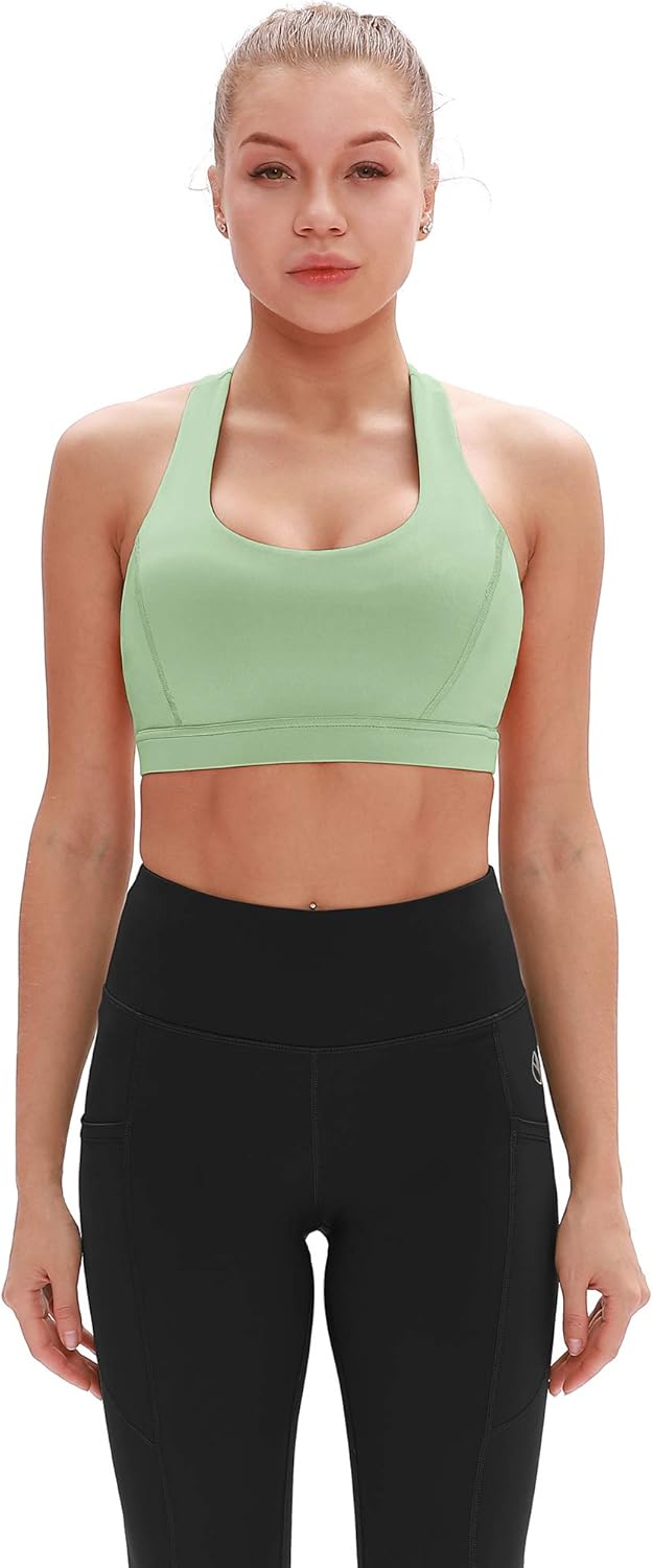 icyzone Workout Sports Bras for Women - Fitness Athletic Exercise Running Bra, Activewear Yoga Tops at  Women’s Clothing store