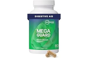 Microbiome Labs MegaGuard Gut Health Supplements - Ginger Root, Licorice Root & Artichoke Leaf Extract to Support Digestive Health & Occasional Gas - for Women, Men & Kids 8+ (60 Capsules)