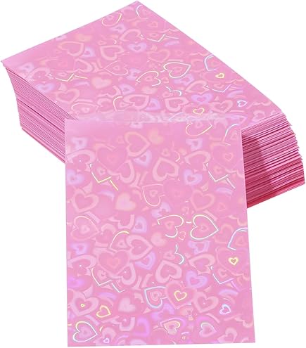 Amazon.com: Premium Preferred Protection 100 Hot Pink Holographic Card  Sleeves - Perfect Fit, Shiny Trading Card Sleeves - Standard Size