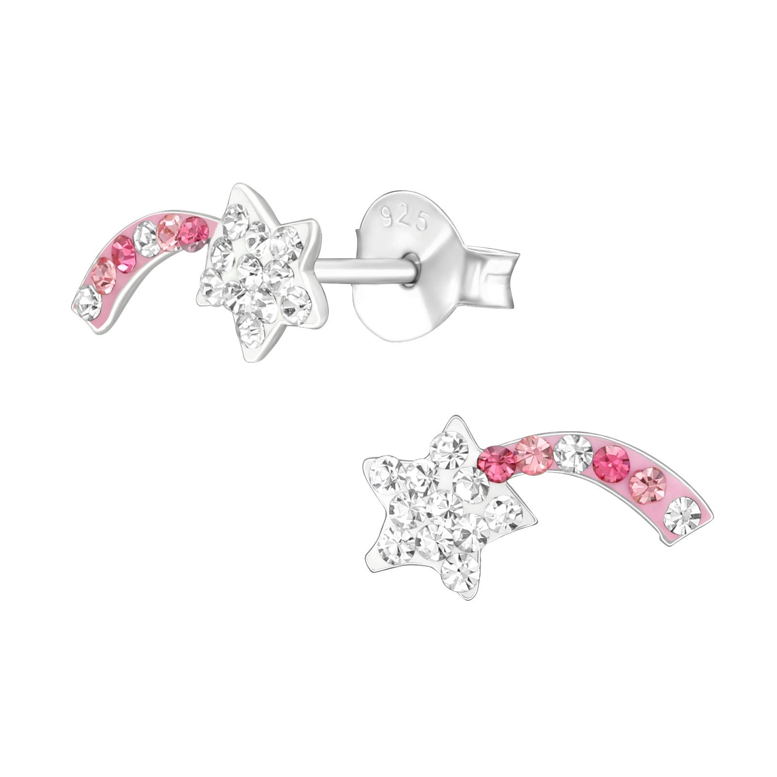 925 Sterling Silver Star Stud Earrings for Women & Girls – Celestial Jewellery Gift Boxed