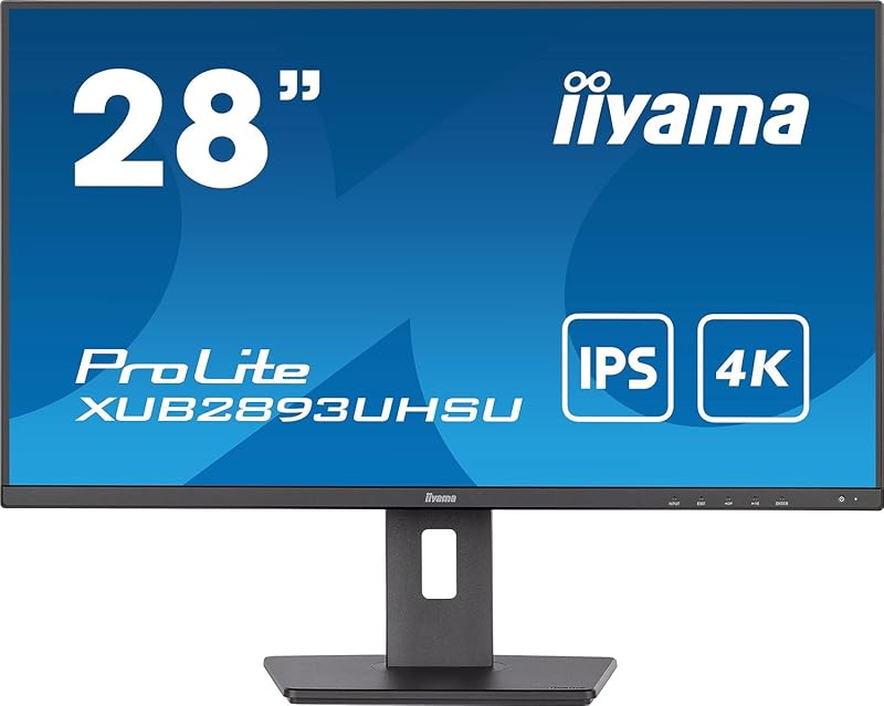 Iiyama XUB2893UHSU-B5 28 inch 4K UHD IPS Monitor HDMI DP HAS 3ms