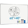 Magnetic White Board, Foldable Large Dry Erase Board, Aluminium Frame White Board (60x40 Inch)