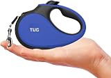 TUG Tiny 360° Retractable Dog Lead 3 m Tape Anti-Slip Handle Blue view 2