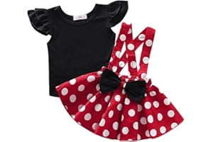 AOTY Baby Toddler Girl Polka Dots Fancy Dress Up Costume Birthday Party Tulle Dresses with Polka Dot Headband