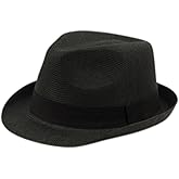 Unisex Fedora Hat Trilby Cuban Sun Protection Short Brim