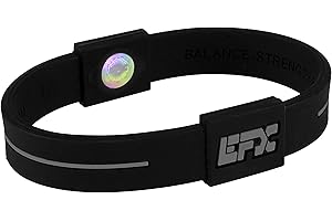 EFX Performance Surgical-Grade Silicone Balance Bracelet with Programmed Holograms for Balance, Strength, Flexibility, Energy | Waterproof & Sweatproof Bracelet for Men and Women | Great for Seniors