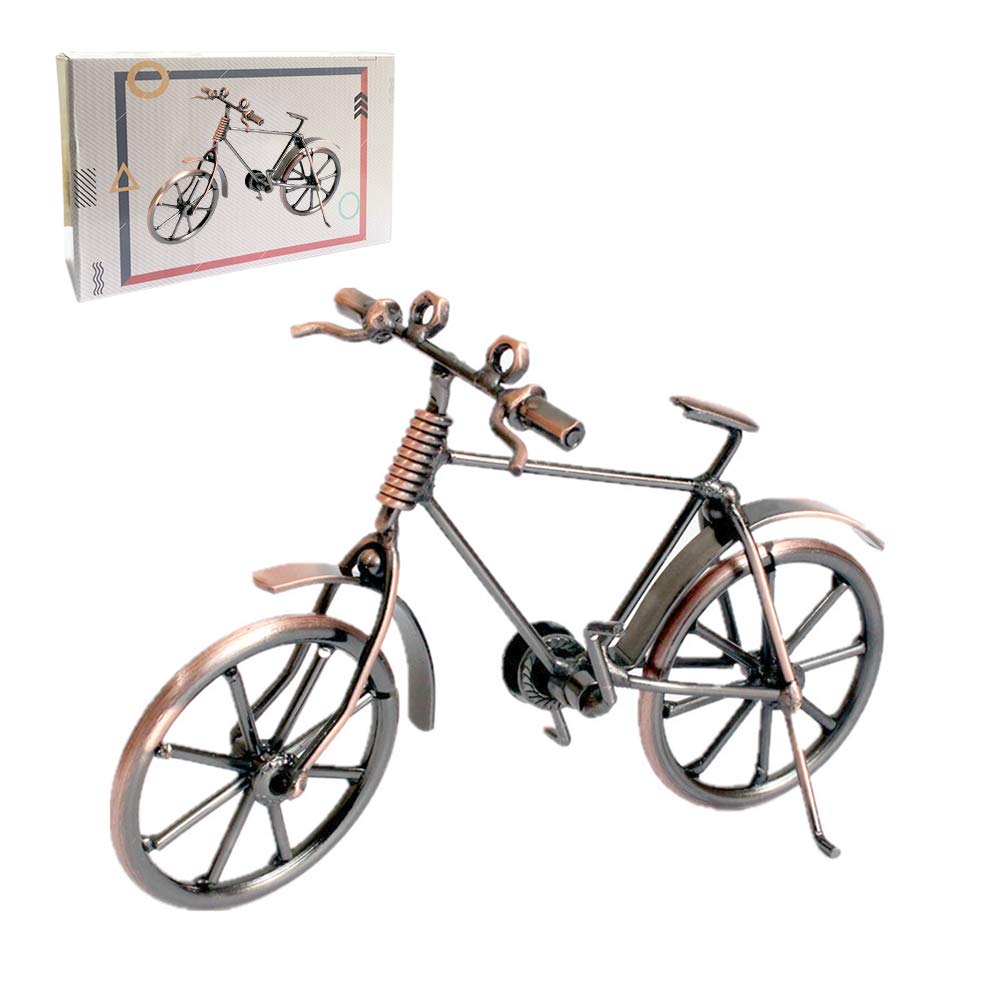 Huture Decorative Bicycle Vintage Iron Art Bicycle Metal Decoration Gift Bike Model Collectible Iron Sculpture Decoration Bicycle or as a Funny Gift Idea Art Decoration Ornaments for Home Office