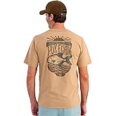 HUK Mens Pocket Tee, Comfortable Performance Fishing Short Sleeve T-Shirt with Chest Pocket