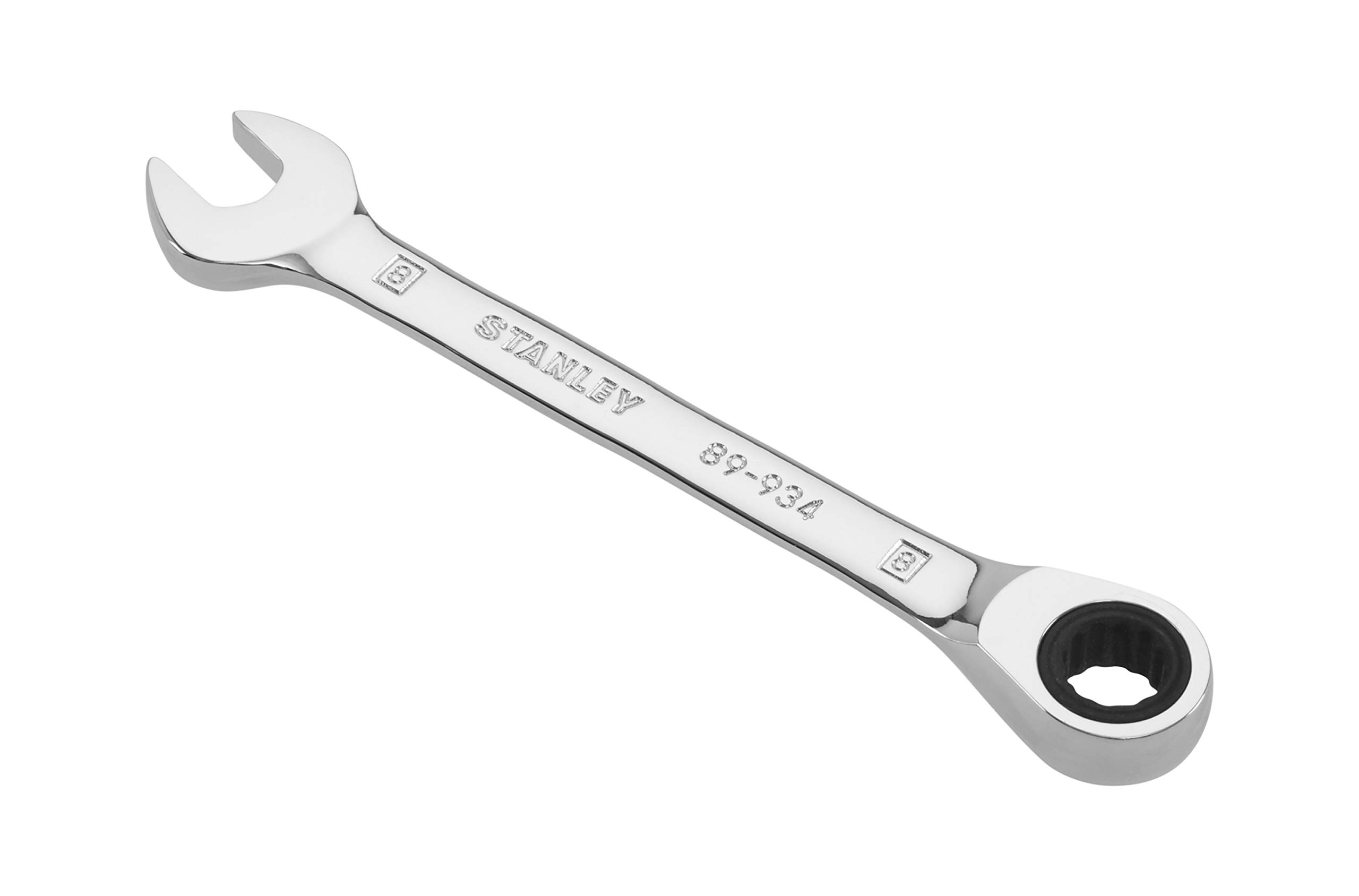 Stanley 4-89-934 Combination Spanner with Ratchet, Silver, 8 mm