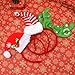 ELCOHO 6 Pack Christmas Headbands Elves Party Hats Christmas Reindeer Costume Headbands for Christmas Holiday Party