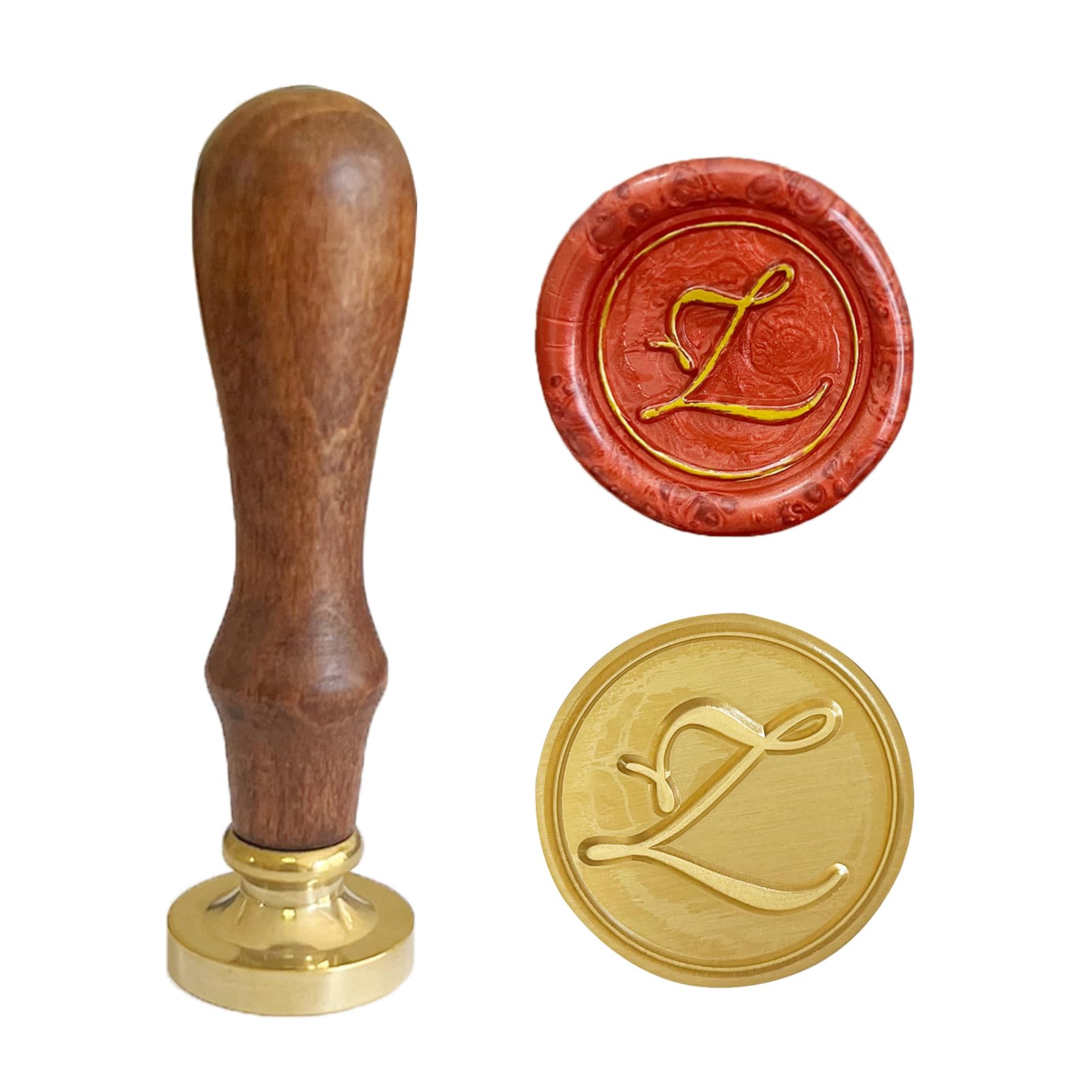 Letter Z Initial Alphabet Wax Seal Stamp with