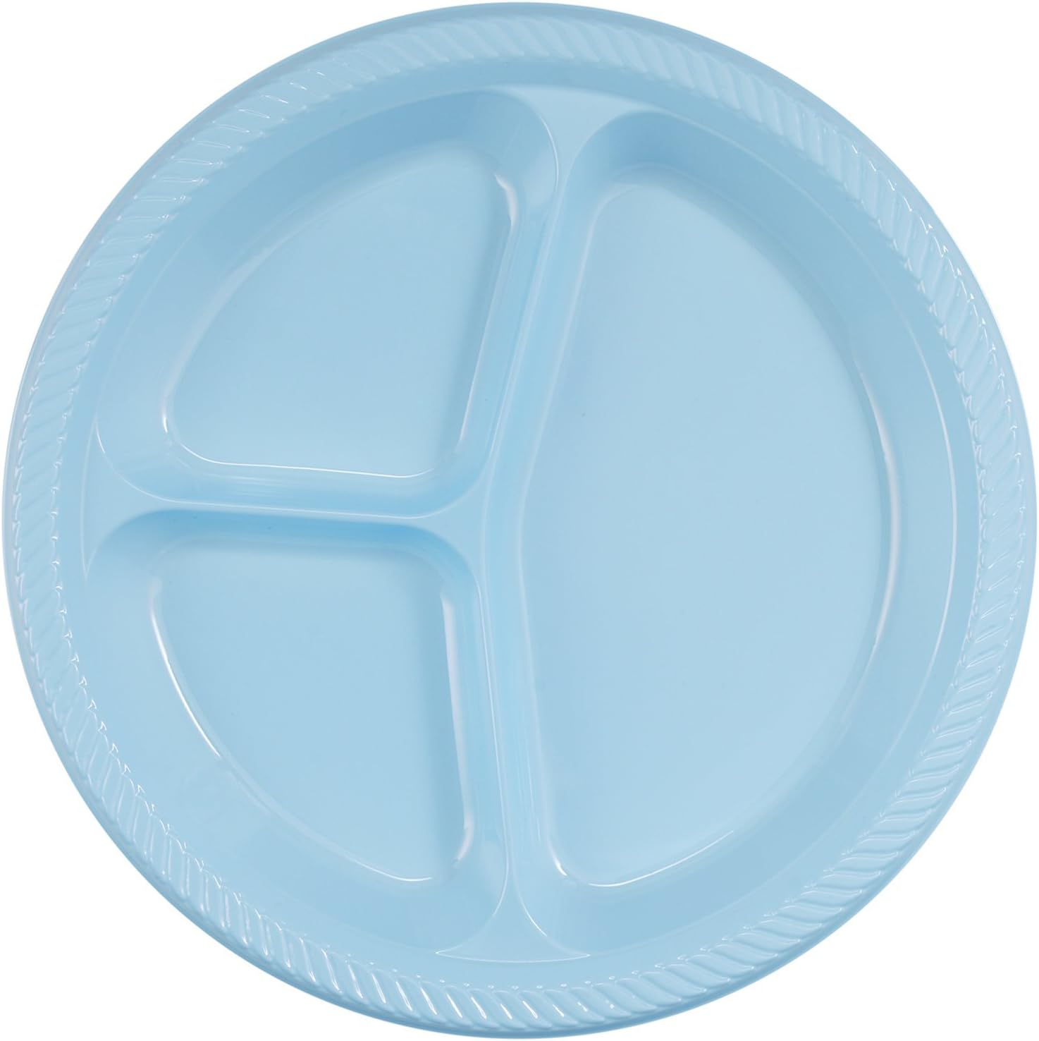 Light Blue Divided Dinner Plates (20 count) Kitchen & Dining