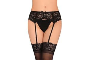 GARGALA Lace Garter Belt for Thigh High Stockings Sock Suspender Women