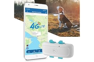 TKMARS Dog GPS Tracker Pet Collar Tracker for Big Cat with GeoFence Health Monitoring Real-Time Tracking Sound and Light Alarm to Find Pets Locator Waterproof TK911Pro SIM Card Required