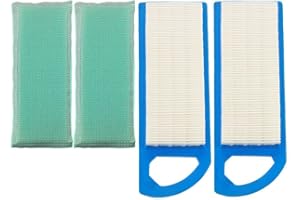2-Pack Air Filter with Pre-Filter Compatible with Briggs & Stratton 697153 698083 795115, Fits Craftsman 33425 Husqvarna 5784