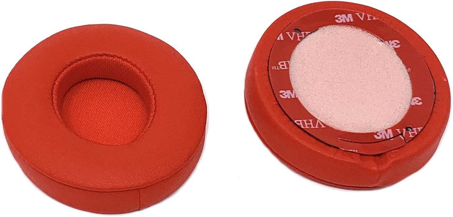 Replacement Earpads Cushion Cover for Beats Solo 2 / Solo 3 Wireless Headphones Solo3 (Red) - Image 4
