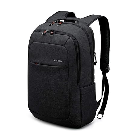 Cell Escape Womens and Mens Canvas Laptop Backpack (Black)