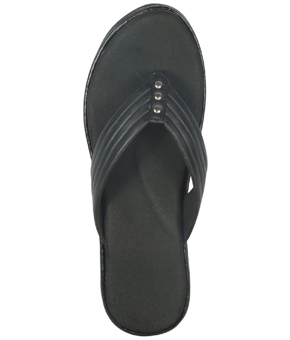 micro-soft women's rexin black slip-on - mcr-111-black