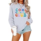 MOUSYA Cool Grandma Club Sweatshirt for Women - Casual Lightweight Long Sleeve Pullover Top - Grandma Gifts Shirt
