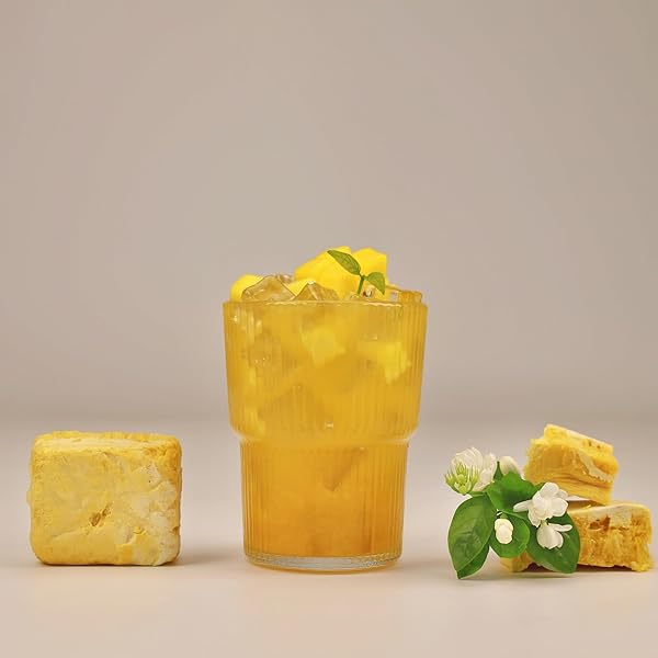 FRUIT TEA MANGO JASMINE INSTANT, ULTRA-LOW 62 CALORIE PER CUP, DECAFFEINATED, GIFTABLE, 6PCS