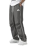 ABSECAI Mens Baggy Sweatpants Straight Wide Leg Y2k