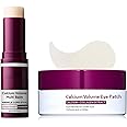 Calcium Volume Eye Care Set: Multi Balm Stick (9g) & Hydrogel Eye Patches 60ea (30 Pairs) with Collagen Extract, for Hydratin