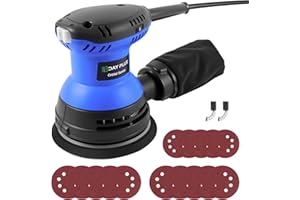 Orbital Sander,6 Variable Speeds,4000-10700RPM,5 InchesElectric Detail Sander,Sanders for Wood with Dust Collector,DIY, Home 