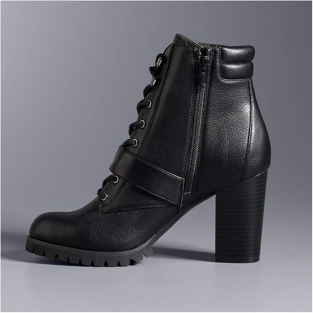 simply vera vera wang clara women's combat boot