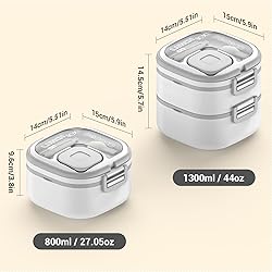 PEDECO Double Layer Kid Bento Box,removable lunch
