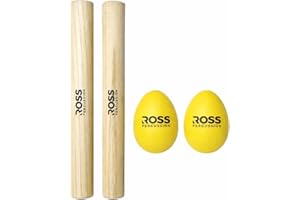 ROSS Percussion Pack (Clave and Egg Shakers)