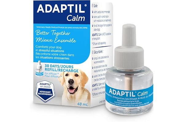 ADAPTIL Refill - Calms & Comforts Dogs at Home, When Home Alone or During Loud Noises & Stressful Events - Use ADAPTIL for Do