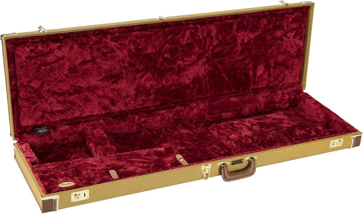 Fender Classic Series Bass Wood Case - Jazz Bass/Precision Bass - Tweed, Jazz Bass / Precision Bass - Image 3