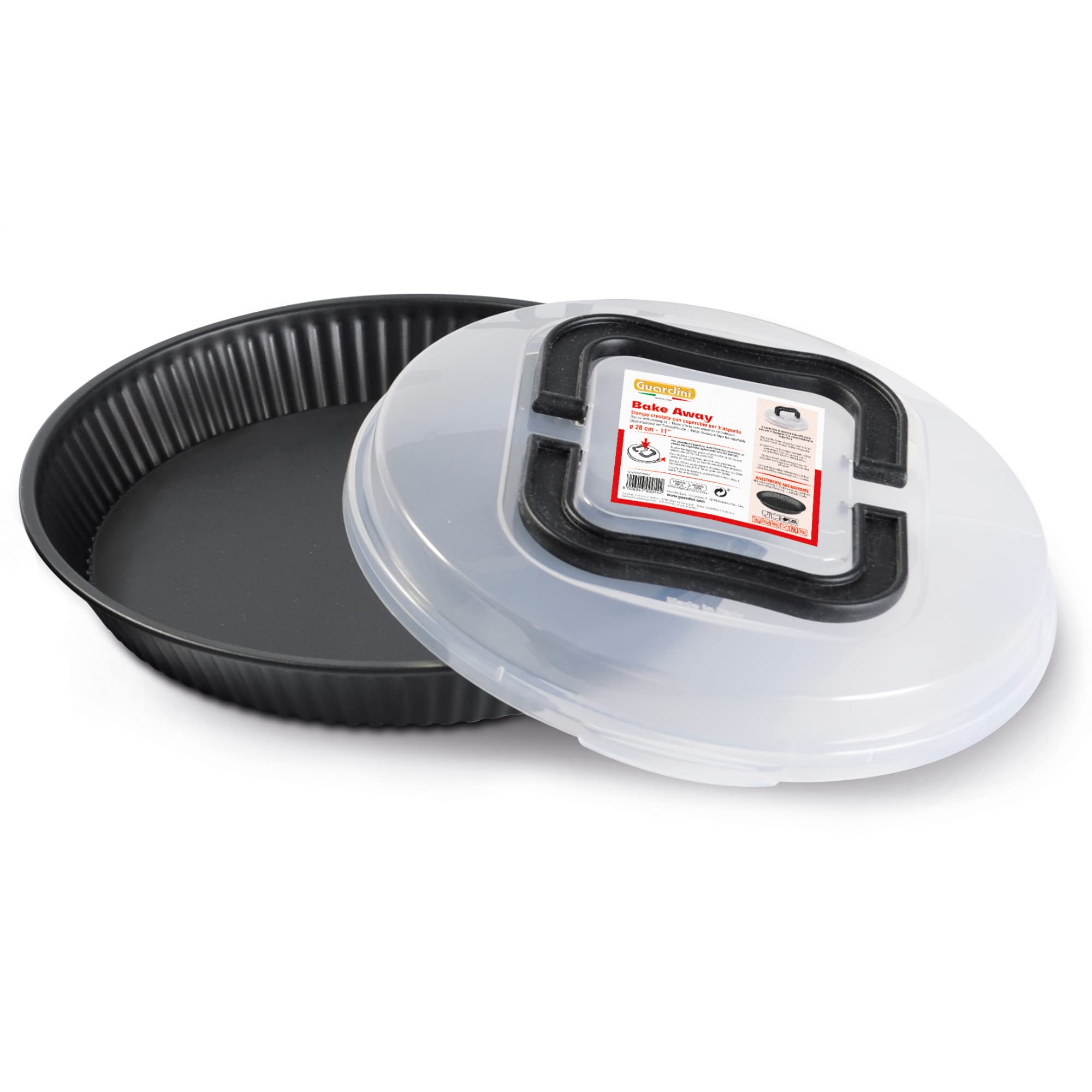 Guardini Classic Black Flan Case with Travel Cover