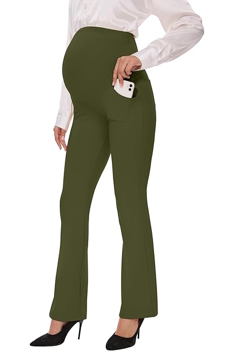 Maternity Leggings VIMPEP Maternity Yoga Pants Over-Belly