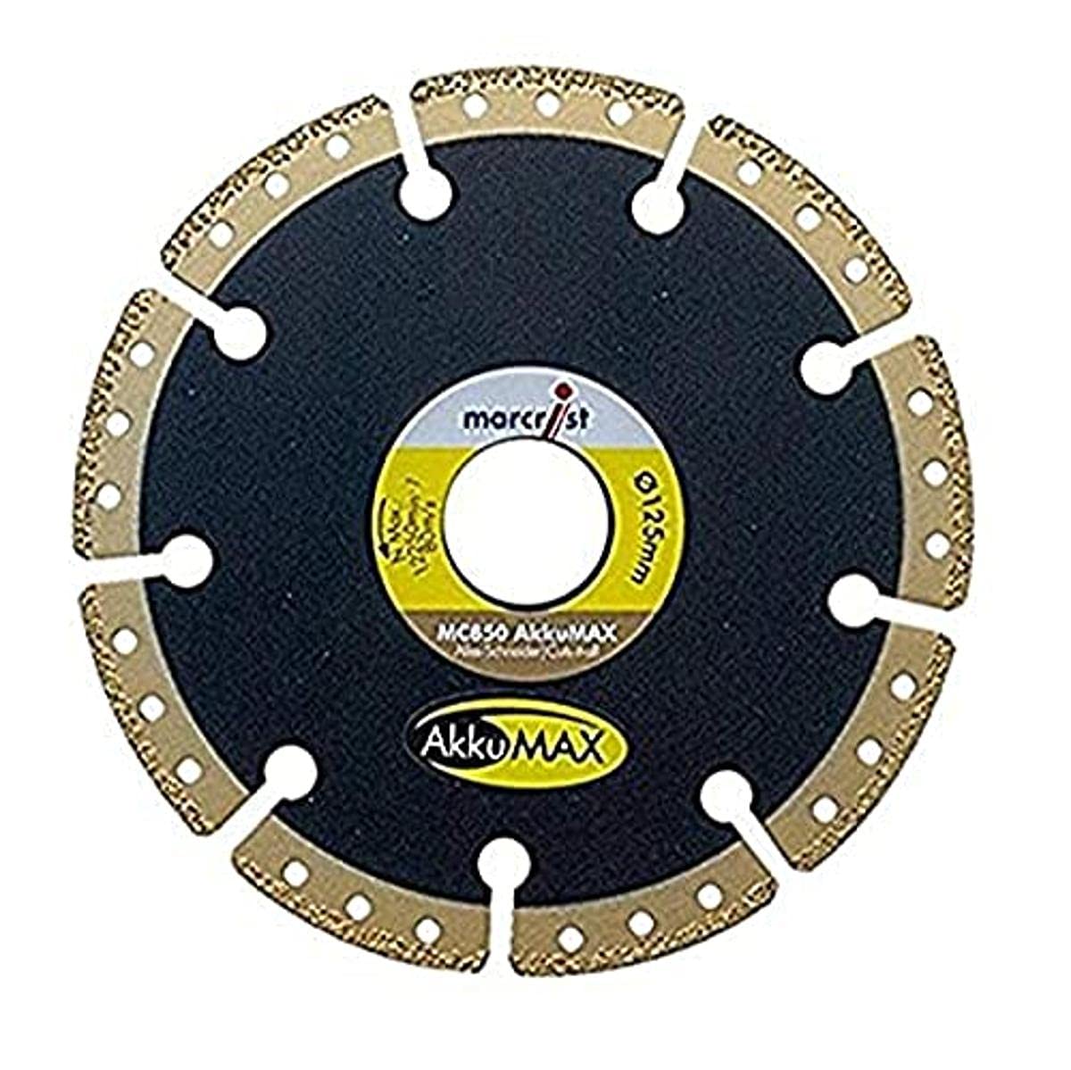 Marcrist 1852.0125.22 Diamond Cutting Disc MC850 Battery Max, Slicer, Dimensions 125 x 22.23 mm