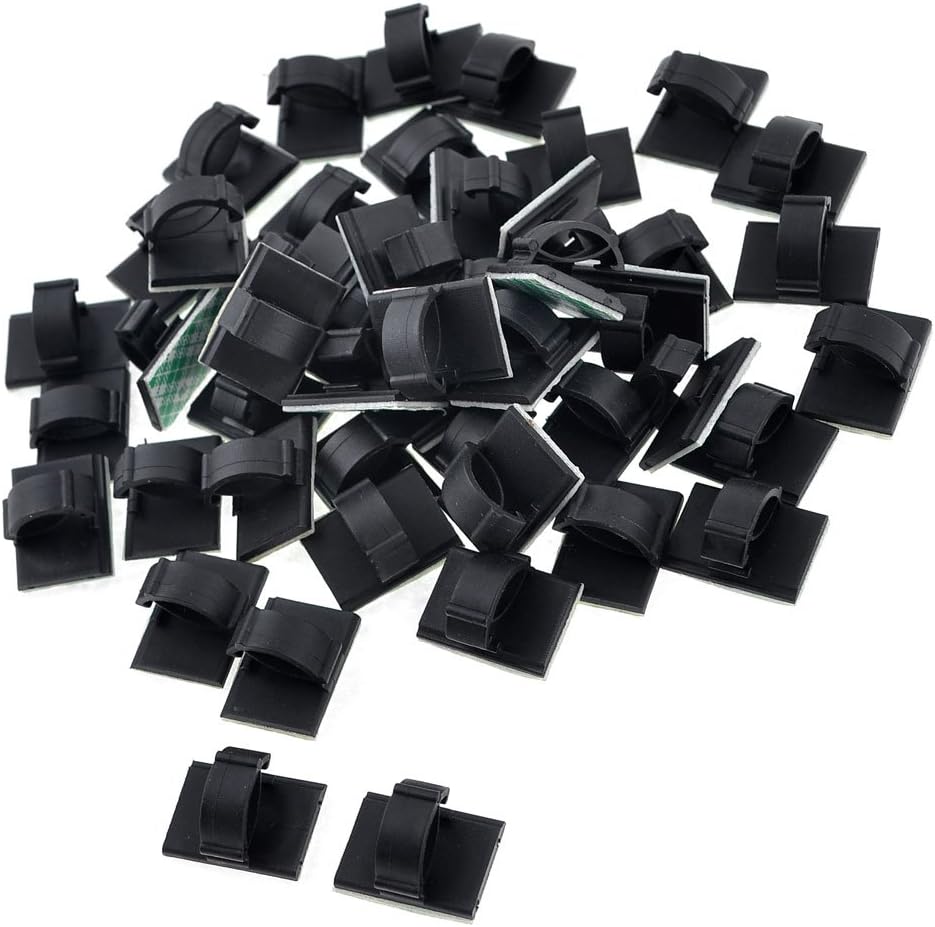 uxcell Plastic Wire Holder Cable Tie Mount Base, 10 mm