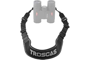 EYESKEY TROSCAS Super Comfort Neoprene Optic Straps | Loop Connectors | Field Repair Buckle | Lightweight | Adjustable Length Neck Straps for Binoculars Cameras (Type 1)