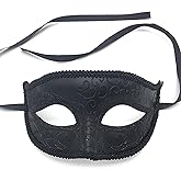 ONESWI Men's Masquerade Mask Venetian Mardi Gras, Venetian Party Men's Mask, Halloween Masquerade Masks