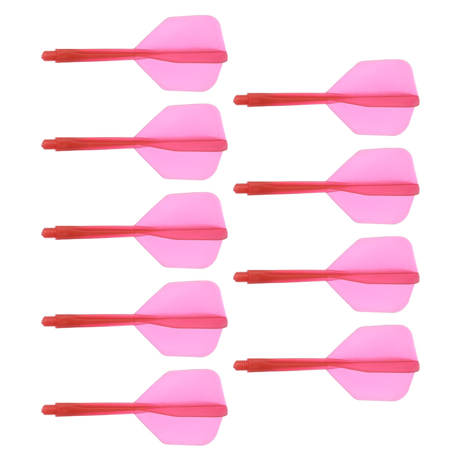 M METERXITY 9 Pack Integrated Dart Shaft and Flights-Screw In-one Dart Flight, Plastic Anti Break, Apply to Soft Tip Darts and Steel Tip Darts (2BA, Red)
