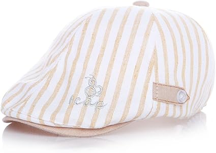 Outflower Bebe Casquette Plate Souple Enfant Beret Mode Rayure Ete Vintage Retro Beret Artiste Francais Amazon Fr Cuisine Maison