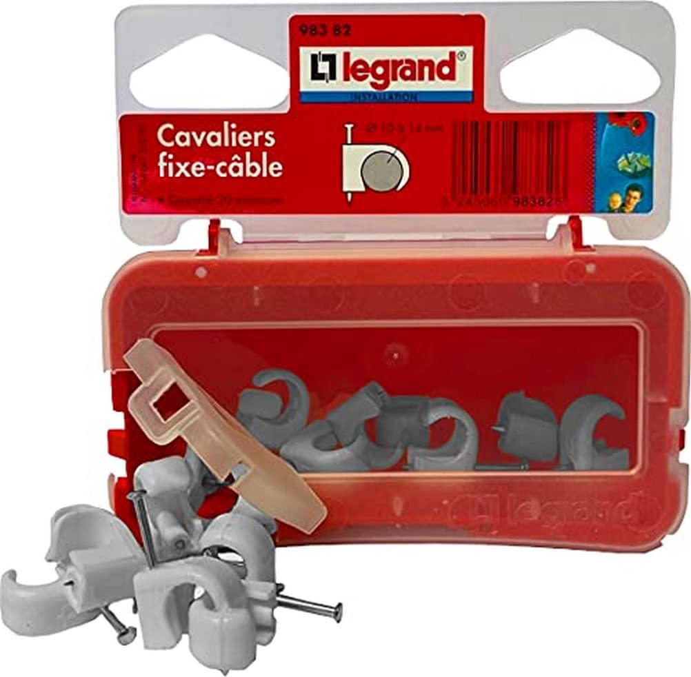 Legrand LEG98367 Cable Guards Flexible Multifix Cable Diameter 1014 Grey Set of 100