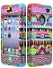BasTexWireless Bastex Hybrid Case for Apple Iphone 4, 4s, 4g - Colorful Bright Tie Dye Silicone / Aztec Tribal Hard