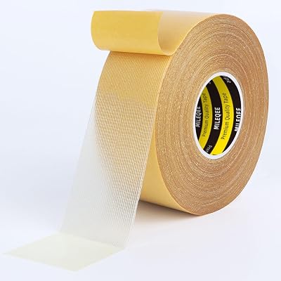 MILEQEE 1 Roll Double Sided Tape Heavy Duty 45mm x 20m Fiberglass Mesh