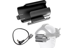 BEHORSE Battery Holder Bracket Protector Clip+Power Cable for DJI FPV Goggles V2 Accessories(Not for DJI Goggles 2)