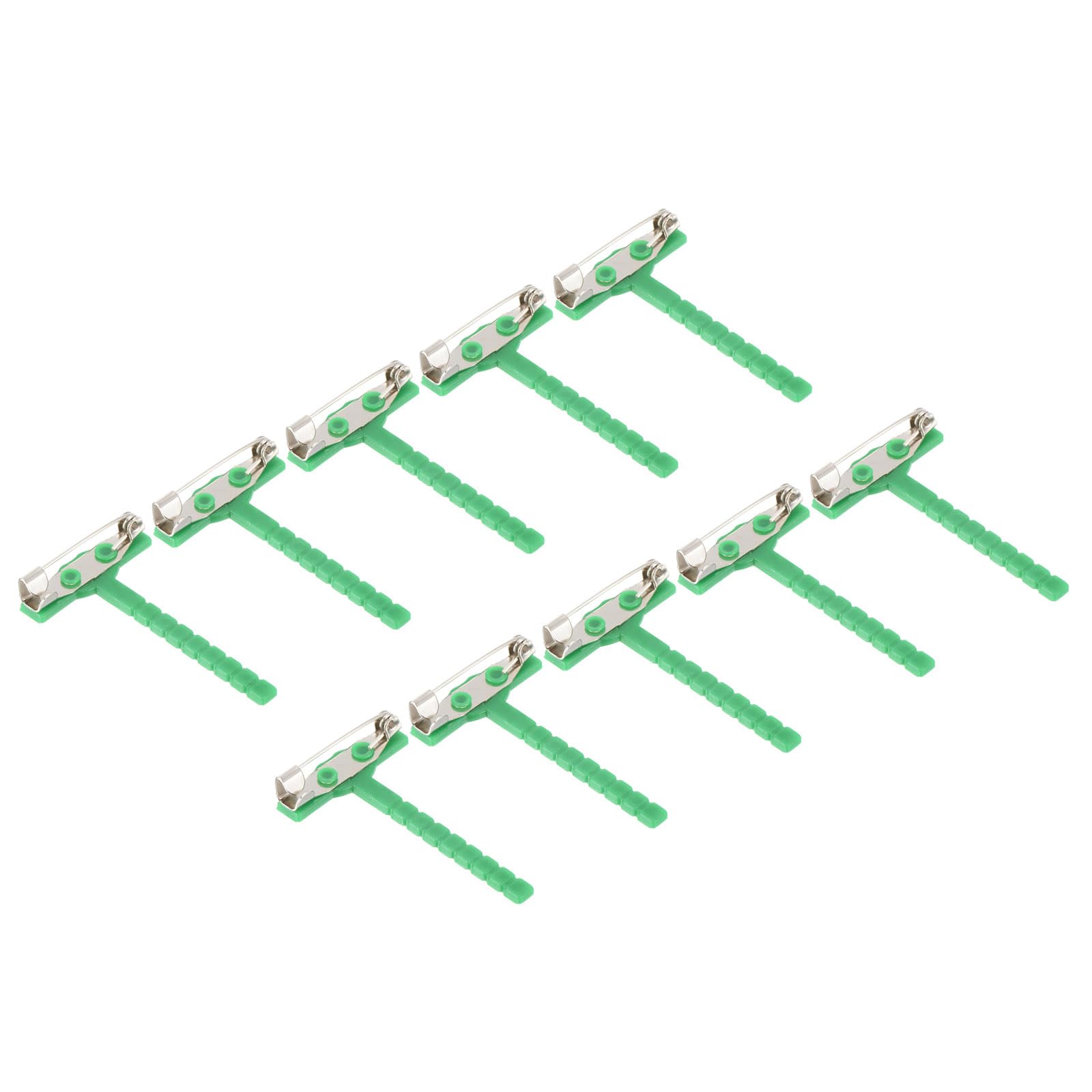 PATIKIL Plastic Safety Pins Corsage Buttonhole 40 Pcs for DIY Wedding Flower Bridegroom Brooch, Green