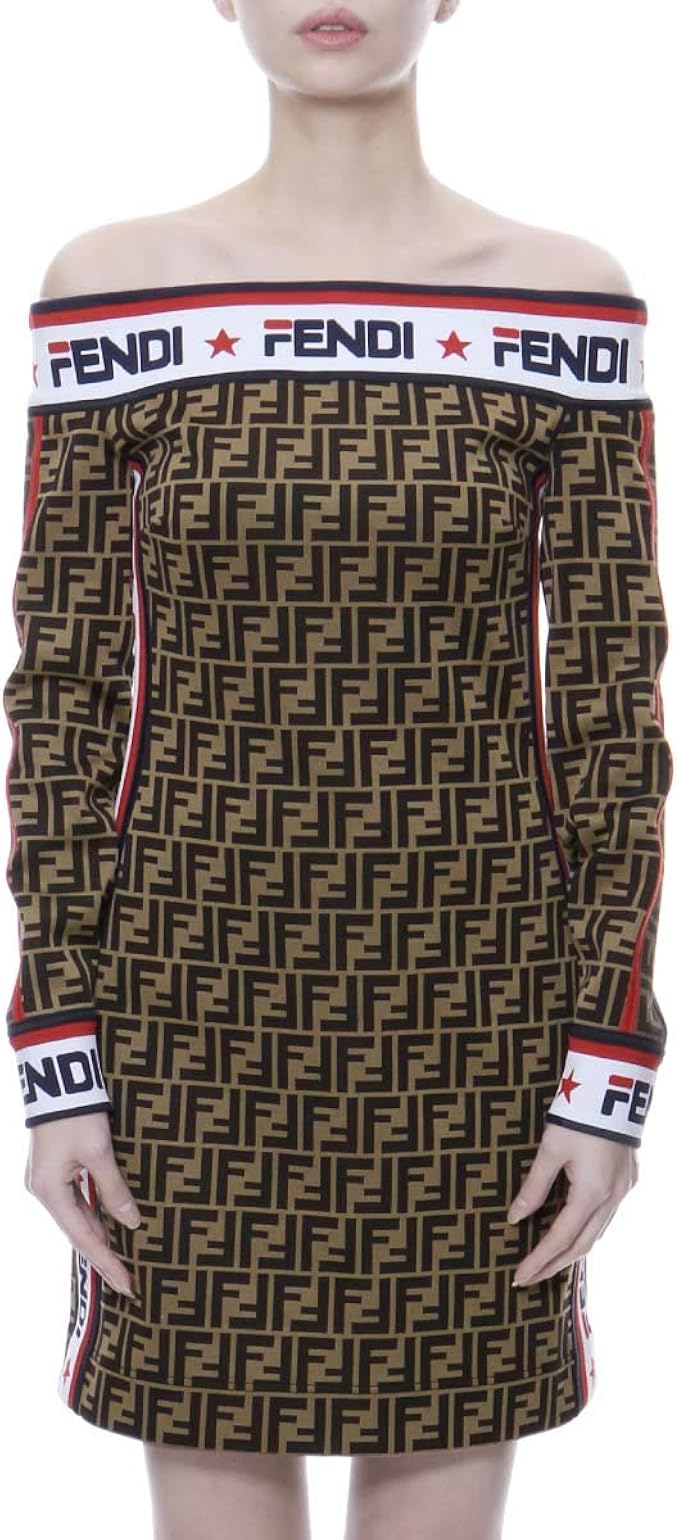 Amazon フェンディ Fendi 長袖ワンピース ブラウン 42 Fd9866 A5vc F03qe 並行輸入品 ワンピース チュニック 通販