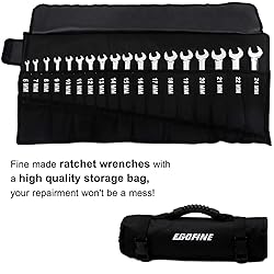 Egofine 18pc Metric Wrench Set, 6 mm - 24 mm Chrome