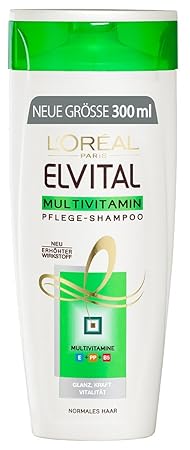 L'Oréal Paris Elvital Shampoo Multivitamin, 3er Pack (3 x 300 ml)